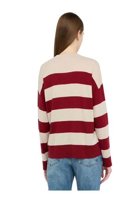 Maglia a righe in misto lana ROSSO Liu Jo | MF5375MA16RC3850
